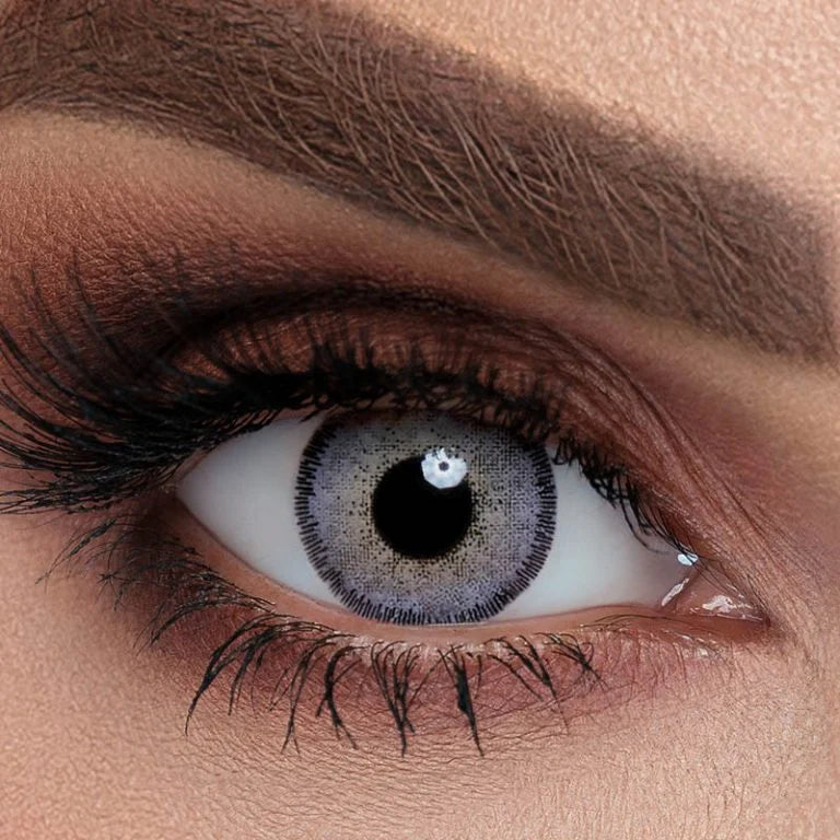 One Pair Color Contact Lenses for Single Use | Sama One-Day Lenses (Green Gray) Sama