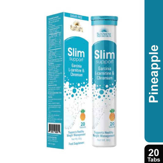 Sunshine Nutrition Slim Support Efferv Pineapple Tabs 20's