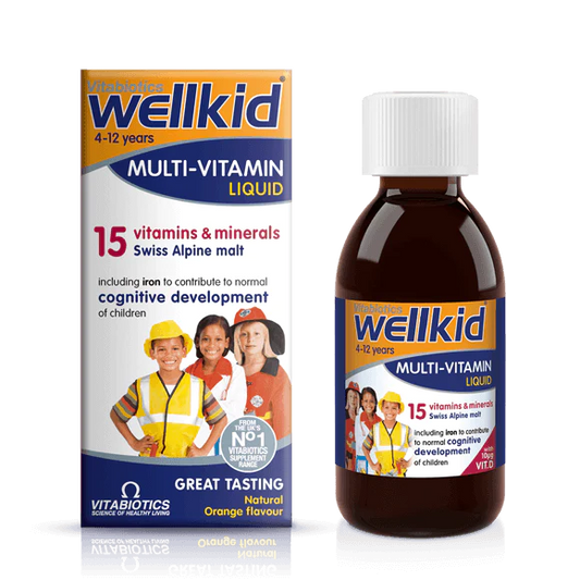 سائل فيتامينات متعددة بنكهة البرتقال من فيتابيوتيكس ويلكيد للأطفال، 150 مل