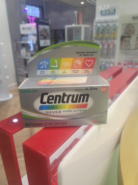 Centrum Silver With Lutein 50+ Adult Multivitamin Supplement Tablets, Pack of 100's