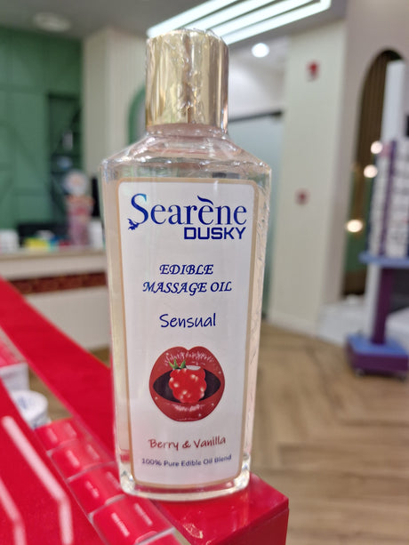 SEARENE DUSKY EDIBLE MASSAGE OIL SENSUAL- BERRY & VANILLA