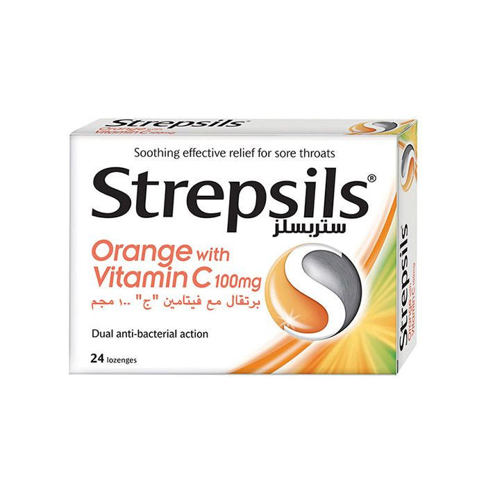 Strepsils Orange & Vitamin C Lozenges 36's