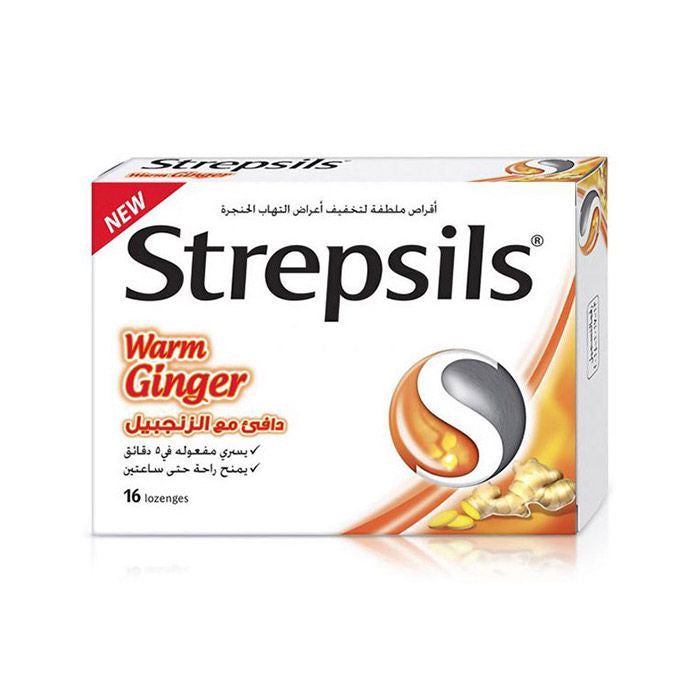 Strepsils Warm Ginger Lozenges 16's