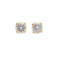 Studex Gold Plated Tiff 6mm Cubic Zirconia Studex