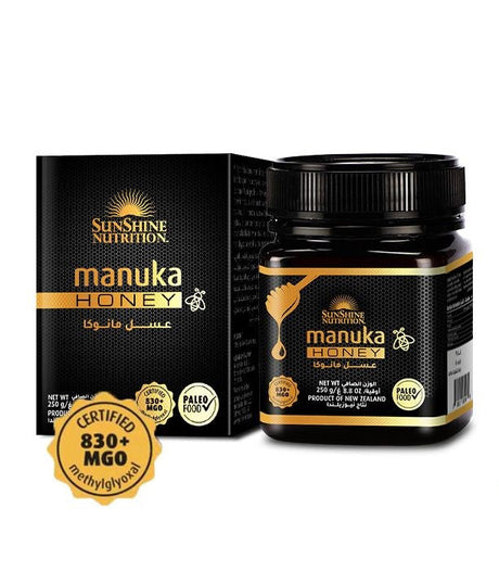 Sunshine Nutrition Manuka Honey 830+ MGO 250g Sunshine Nutrition
