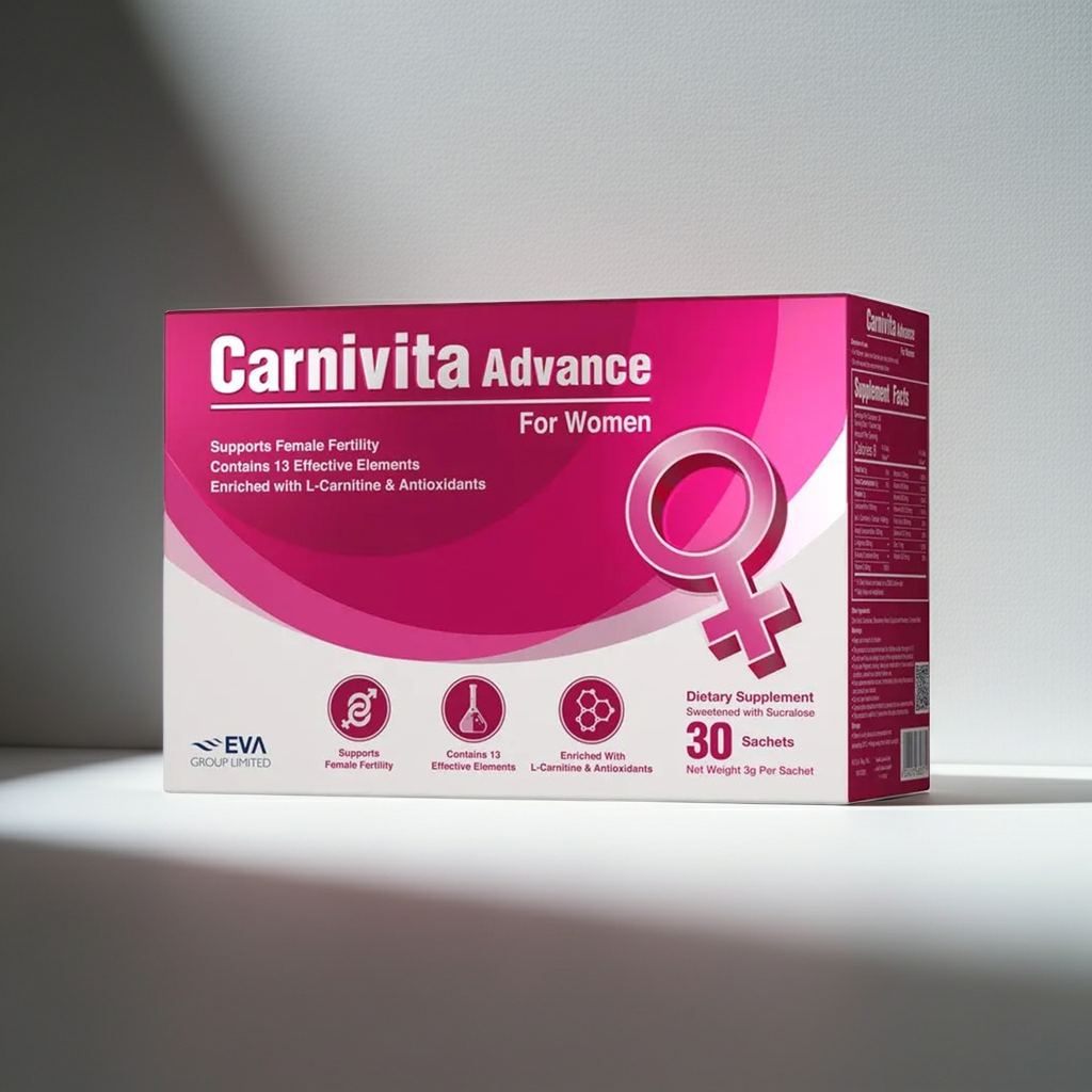 l carnitine فوائد للنساء أكياس مسحوق كارنيفيتا أدفانس الفموي للنساء من إيفا فارما