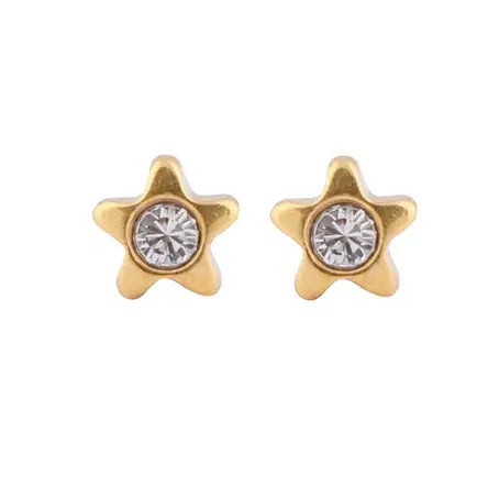 Studex Gold Plated 4Mm Starlite Crystal