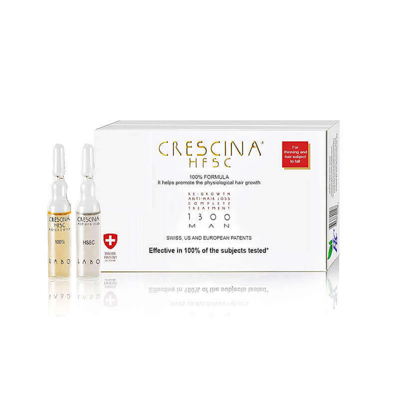 Crescina HFSC 100% Complete Treatment 1300 Man Vials 10+10's